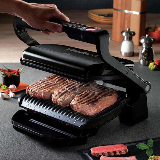 Tefal Optigrill+ GC712 Sandwich Maker Grill cu Plăci Detasabile 2000W Neagră