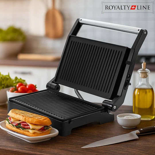 Royalty Line RL-PM1000.869.1 Τοστιέρα Γκριλιέρα 1000W Κόκκινη