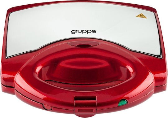 Gruppe TXS 886 C Sandwich Maker with Removable Plates for for 2 Sandwiches Sandwiches 750W Red
