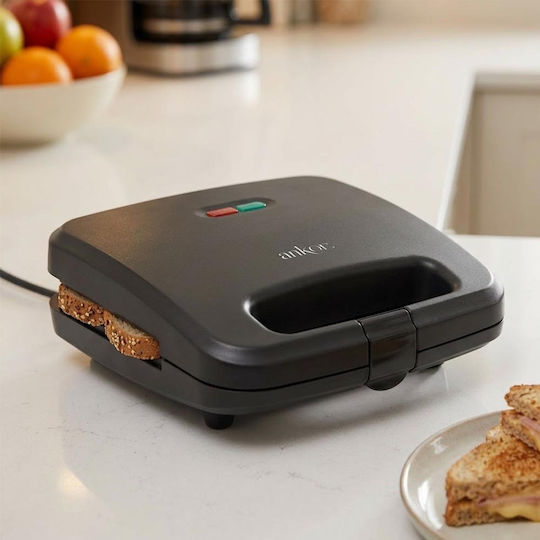 Ankor Sandwich Maker for for 2 Sandwiches Sandwiches 750W Black