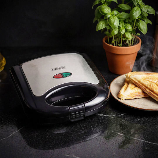 Mesko Sandwichmaker für 2 Sandwiches 850W Schwarz