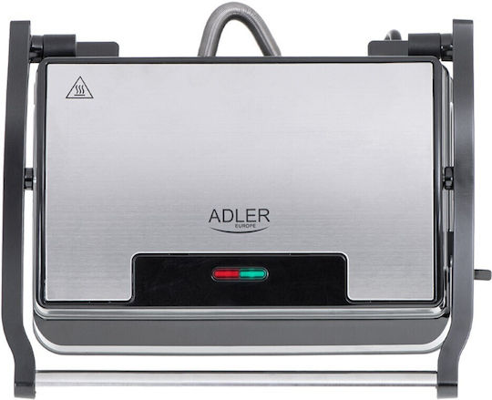 Adler Τοστιέρα για 2 Τοστ 1200W Μαύρη