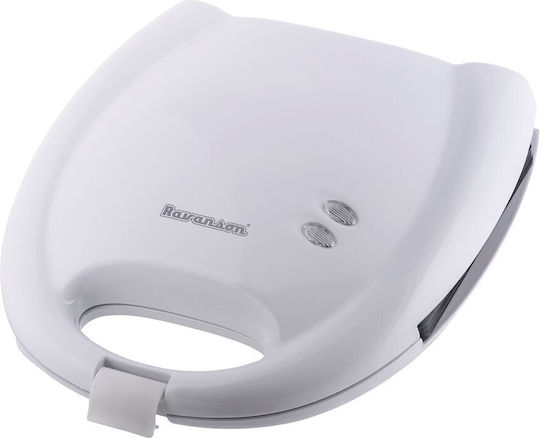 Ravanson OP-7010B Sandwichmaker für for 2 Sandwiches Sandwiches 750W Weiß