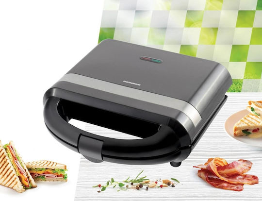 Heinner Sandwich Maker for for 2 Sandwiches Sandwiches 700W Black