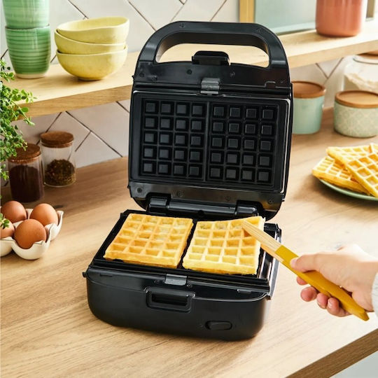 Tefal Snack Collection Tostieră cu Plăci Detașabile Antiaderente pentru 2 Sandvișuri 700W Neagră