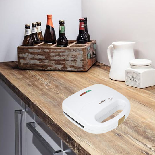 Jocca Τοστιέρα Γκριλιέρα 750W Λευκή J-2183