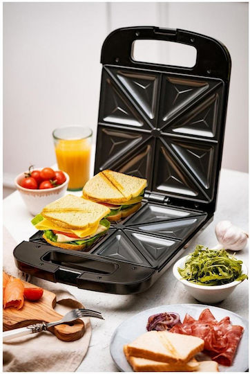 Adler AD-3055 Сандвич тостер за 4 Сандвичи 2000W Бяла