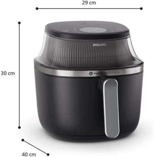 Philips Air Fryer με Διπλό Αποσπώμενο Κάδο 4.2lt Μαύρο NA321/00