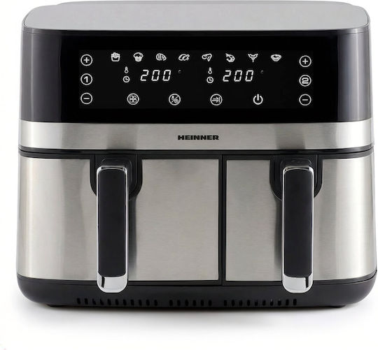 Heinner Air Fryer with Double Detachable Bucket 8.6lt Black HAF-H9DB17BKS