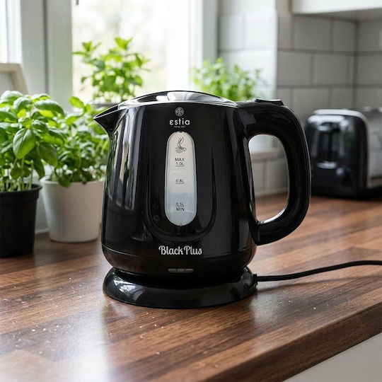 Estia Black Plus Βραστήρας 1lt 1100W Μαύρος