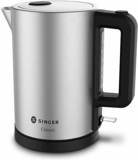 Singer Βραστήρας 1.7lt 2200W Ασημί