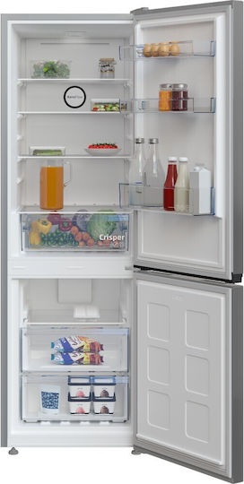 Beko Combină frigorifică 301lt NoFrost Î179.6xL59.5xA66.5cm. Inox B1RCNA344S