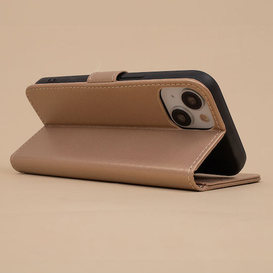 TelForceOne Leather Wallet Gold (Redmi A7 Pro)