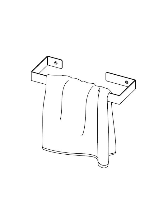 Deante Single Wall-Mounted Bathroom Rail Inox White