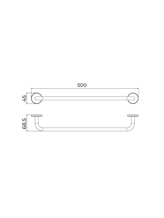 Imex Wall-Mounted with Screws Black