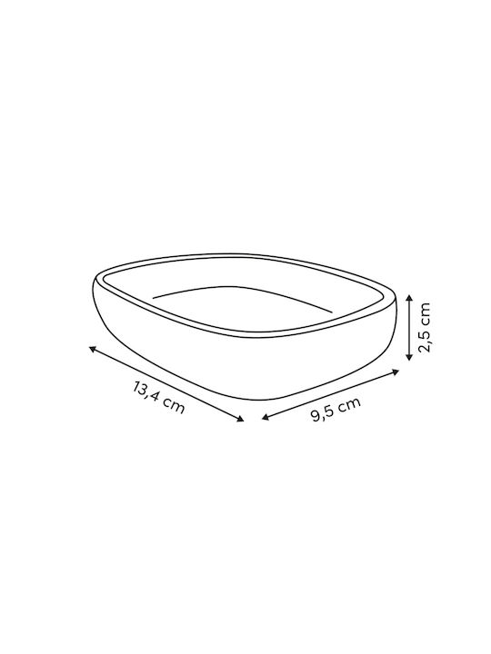 Atmosphera Marble Soap Dish Made of Ecru Resin