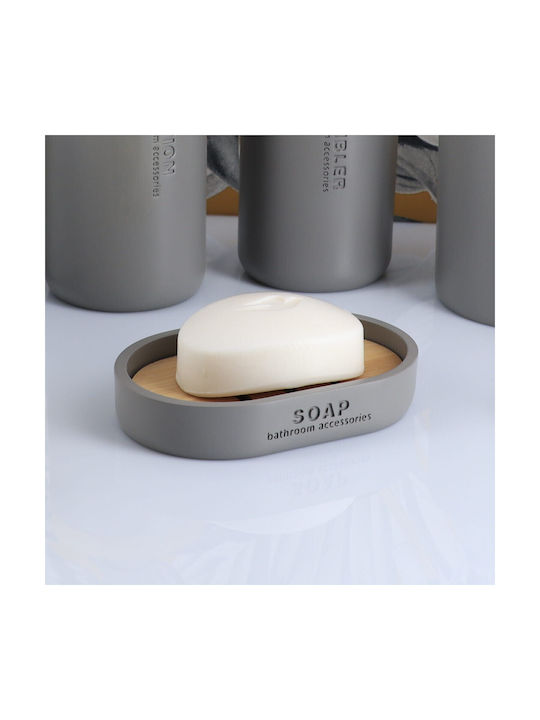 Atmosphera Tabletop Soap Dish Gray