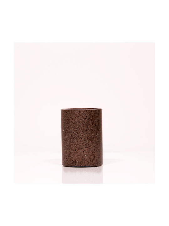 Dimitracas Lucia Ceramic Cup Holder Countertop Brown