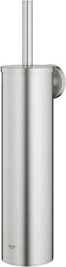Grohe Металик Четка За Тоалетна За Баня Сива
