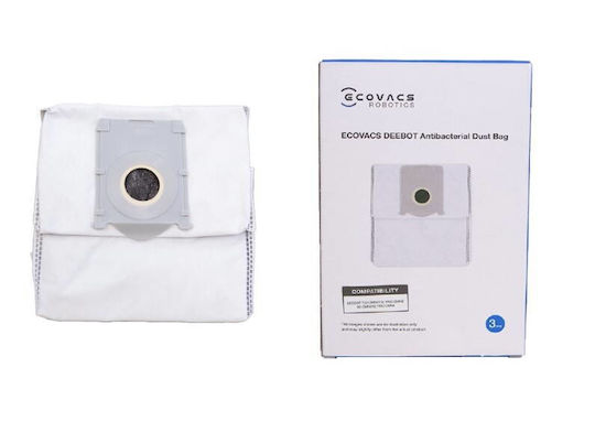 Σακούλες 3 τμχ για Σκούπα Ρομπότ Ecovacs