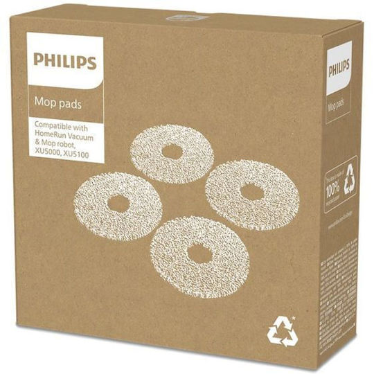 Wischmopp-Tücher 4 Stück Für Philips Roboter-Staubsauger