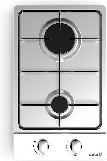 Cata Domino Gas Cooktop Autonomous 30x52εκ. White