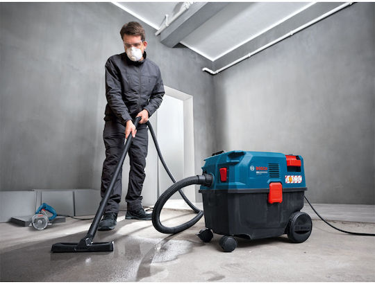 Bosch GAS12-25LS Σκούπα Υγρών / Στερεών 1200W με Πλαστικό Κάδο 20lt Μπλε