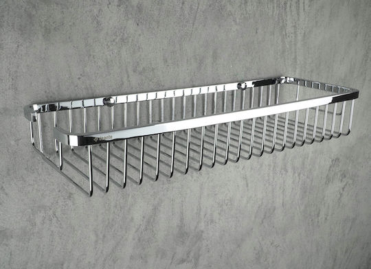 Deante Wall Mounted Bathroom Shelf Metallic Silver