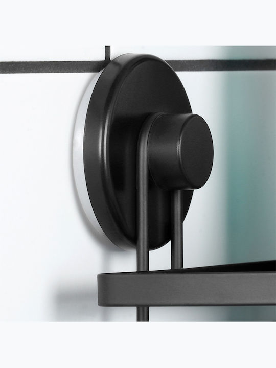 Orion An der Wand montiert Badezimmerregal Metallisch 20x20x12.5cm Schwarz