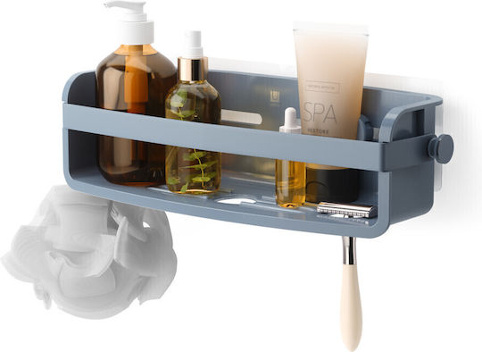 Umbra Wall Mounted Bathroom Shelf Plastic 9x33x8.6cm Blue Umbra Wall Mounted Bathroom Shelf Plastic 9x33x8.6cm Blue