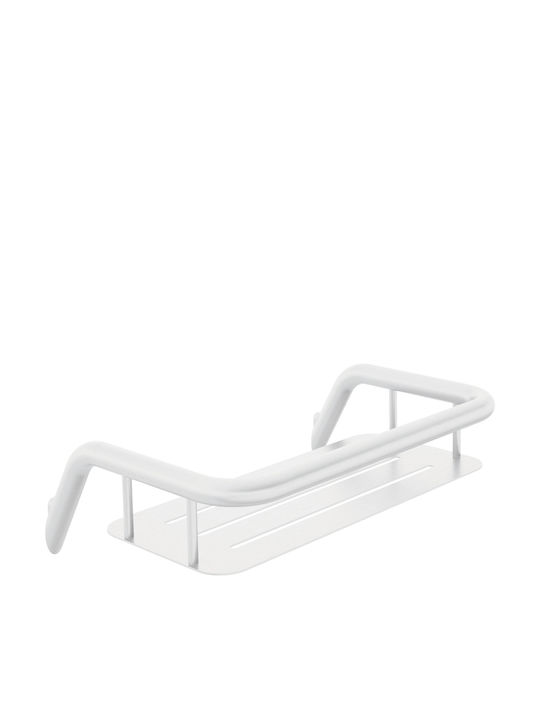 Deante Wall Mounted Bathroom Shelf Metallic White