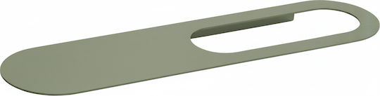 Bronze Art Raft Montat Pe Perete De Baie Metalic 50x12x2.5cm Verde