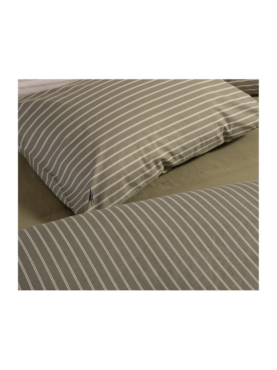 Nef-Nef Homeware Nau Coast Σετ Σεντόνια Διπλά 200x270εκ. Coast Green (4τμχ)