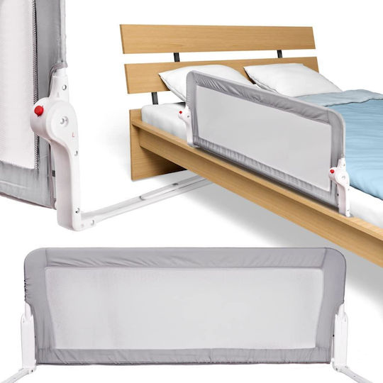 Loco Klappbar Bettschutzgitter für das Bett in Gray Farbe 150x48cm 1Stück