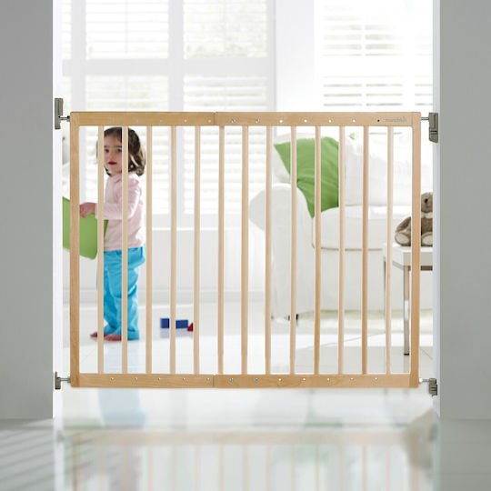 Munchkin Foldable Security Door with Screws, βιδωτό, βιδωτο made of Wood in Beige Color 106εκ. 1pcs