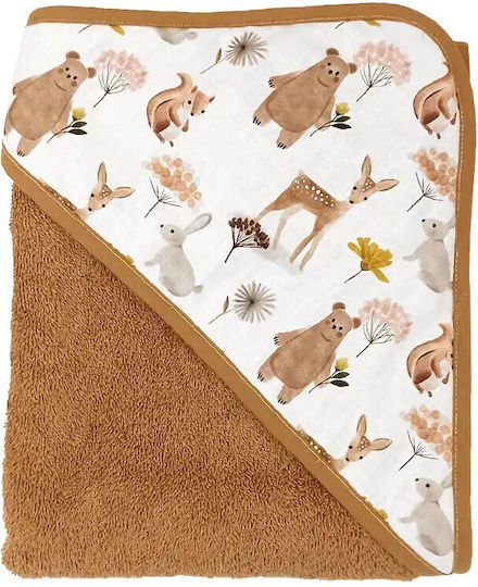 Baby Star Baby Bath Towel Hooded 75x75cm