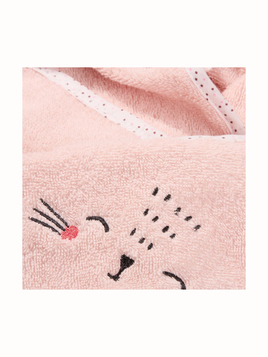 Akuku Baby Hooded Towel Pink 100x100cm