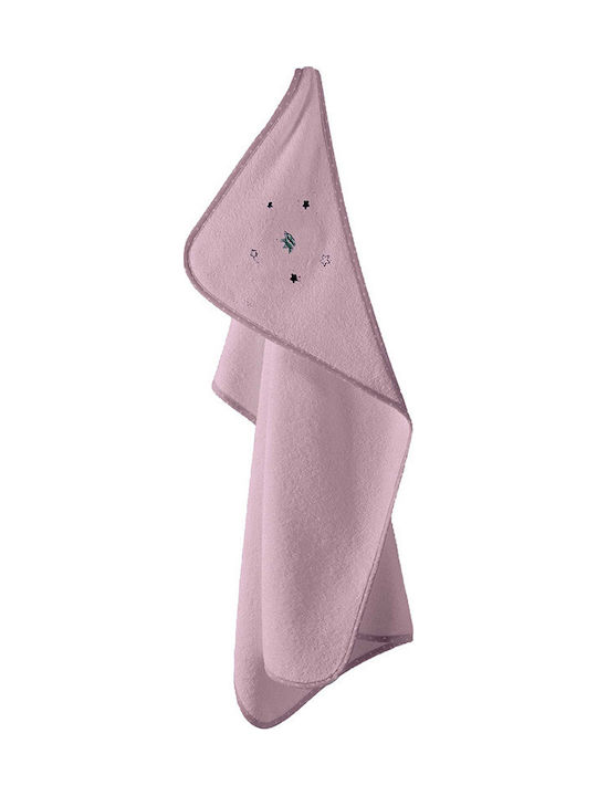 Makis Tselios Home Baby Bath Towel Hooded 75x75cm