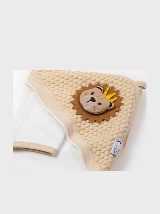 Căpușă-Bebeluș Cu glugă Beige