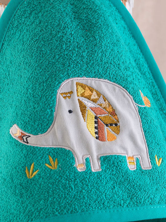 Rythmos Baby Bath Towel Hooded Badu Multicolour 75x75cm