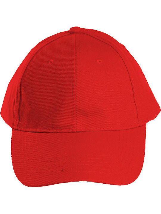Stealth 00835 Six-Panel Jockey Cap 100% Brushed Cotton Red