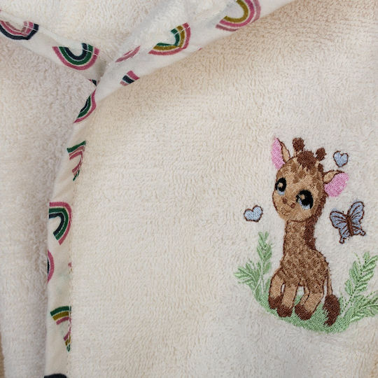 Dimcol Детски Халат Giraffe Многоцветен с Качулка