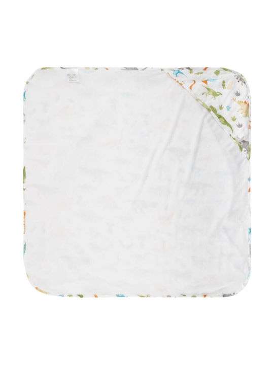 Stephen Joseph Hooded Baby Bath Towel Dino Multicolour