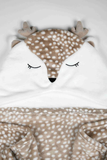 Hooded Baby Bath Towel Brun