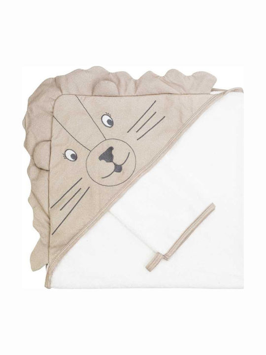 Trois Kilos Sept Baby Hooded Bath Towel 75x75cm