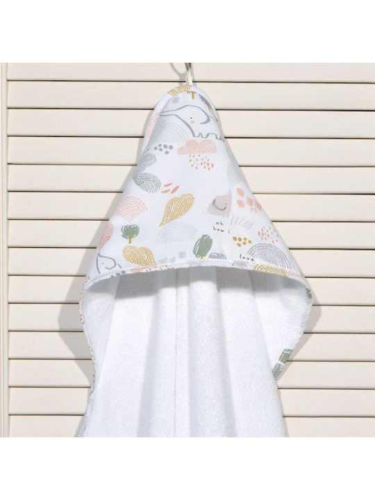 Baby Oliver Baby-Badetuch mit Kapuzen 75x75cm Baby Oliver Baby-Badetuch mit Kapuzen 75x75cm