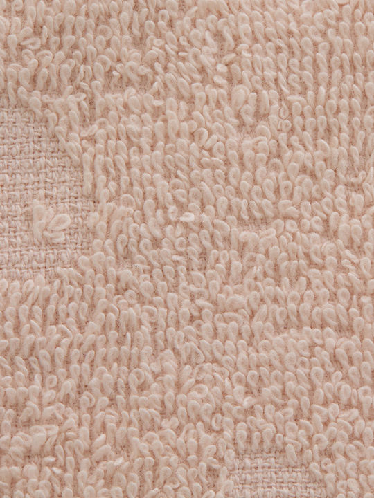 Baby Poncho Bathrobe Hooded Sea Pink 55x70cm