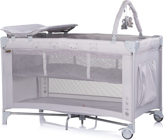 Chipolino Luna Кошара За Игра Две Нива С Маса За Повиване И Матрак 128x71cm