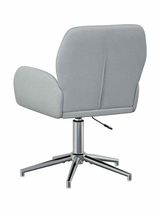 Drehbarer Besucherstuhl mit Armlehnen in Grau Farbe 54x58x90cm 2Stücke