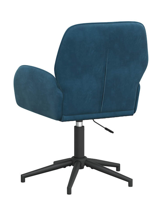 Swivel Visitor Chair with Arms in Blue Colour 54x55x90cm 2 Pieces